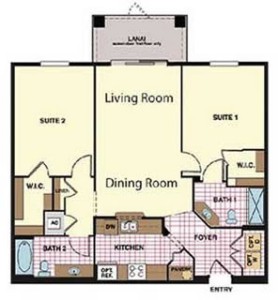 Windsor Hills Napa Condo Floorplan