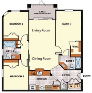 Windsor Hills Sonoma Condo Floorplan